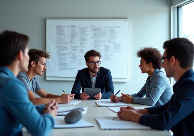 Рабочая атмосфера в аудитории Harbor Words Media School